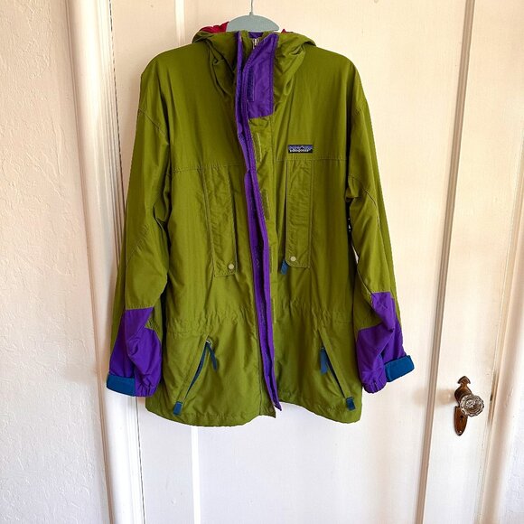 Vintage 90’s Men’s Green Purple Patagonia Sz L - Picture 4 of 8